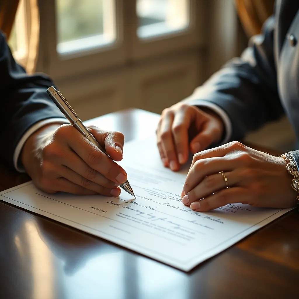 La signature de l'acte de mariage par le témoin officialise son rôle légal
