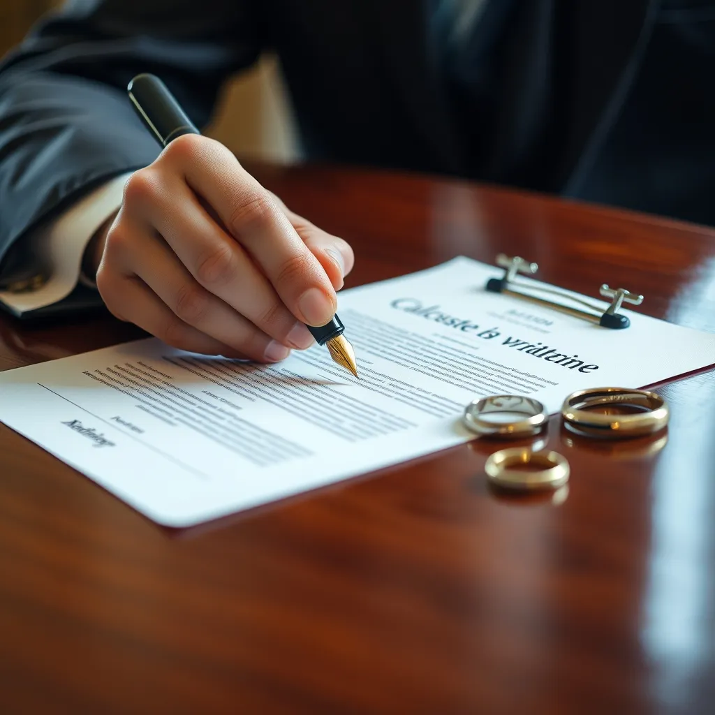 Le contrat de mariage est un acte notarié signé avant la cérémonie civile