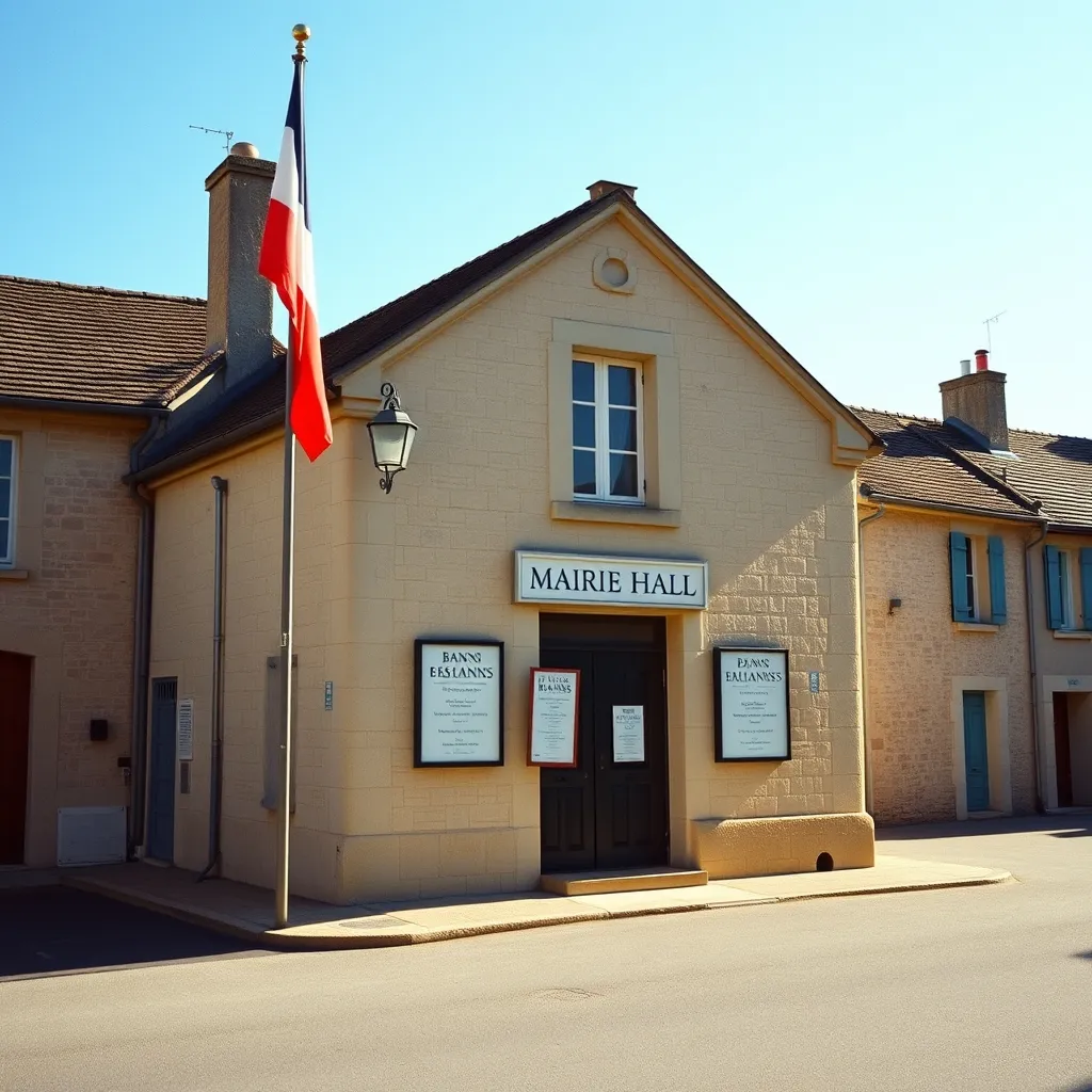 La publication des bans est affichée pendant dix jours à la porte de chaque mairie concernée