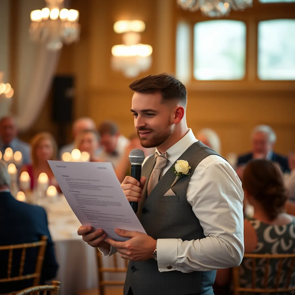 Lire son texte imprimé en grande police protège contre le trou de mémoire le jour du mariage