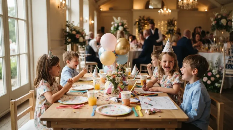Enfants au mariage : menu, animation et coin repos