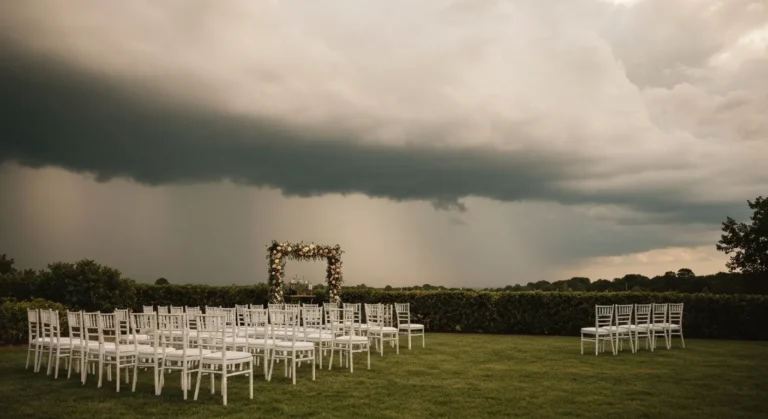 Mariage en extérieur : organiser un plan B crédible contre la pluie