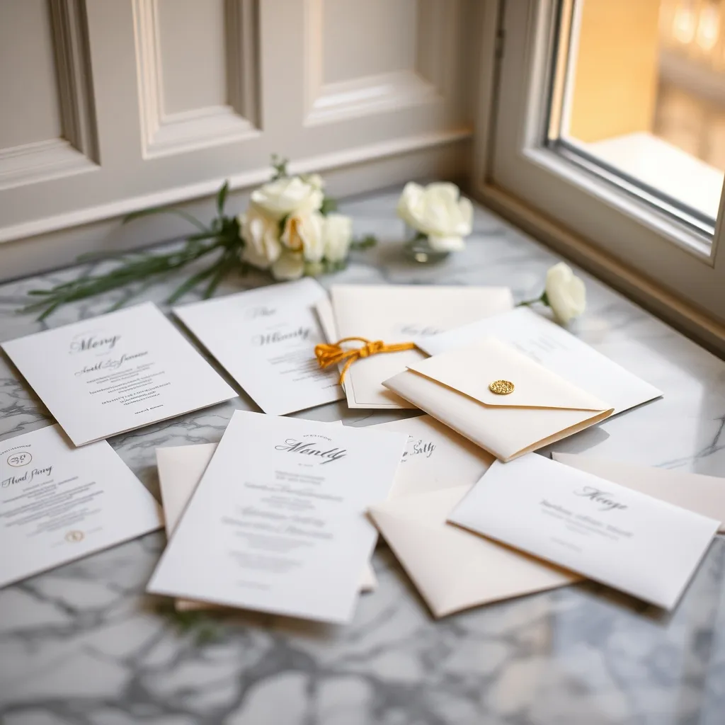 La papeterie de mariage faisait traditionnellement partie des postes financés par la famille de la mariée
