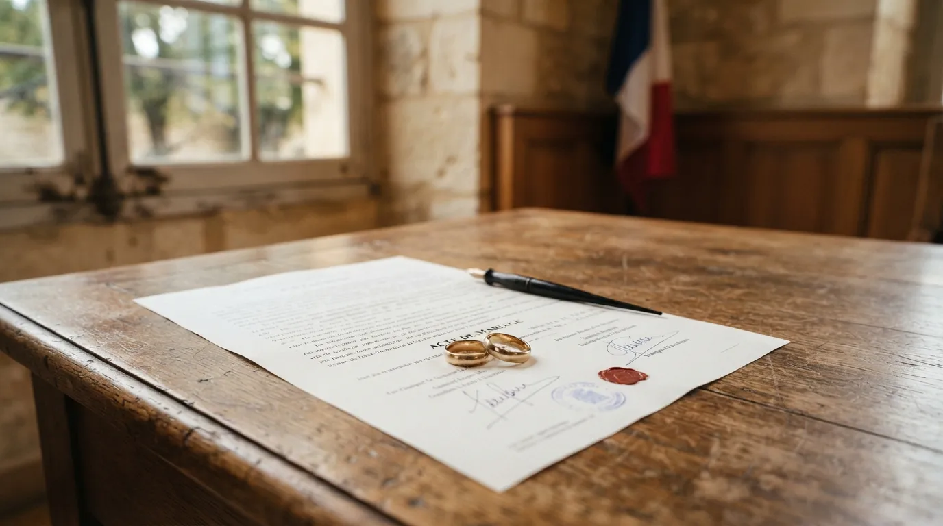 Alliances et convention posées sur un bureau de mairie, deux engagements aux effets juridiques distincts